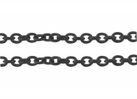 Цепочка I022 с простым плетением звено 2*1,7мм черный никель (Iron) (50см)