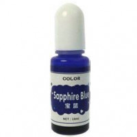 Краситель 01 Колер для смолы прозрачный Голубой Сапфир Sapphire Blue (Transparent Colorant)(10мл)