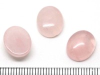 Кабошон каменный 045 Овал 12*10*5мм Розовый кварц (камни)
