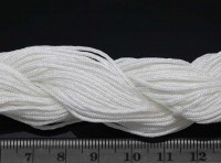 (СКИДКИ!!!) Нейлоновый шнур 01 круглый 1мм белый (24м)