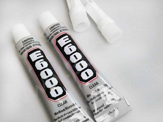 Клей 12 ювелирный E6000 9мл + носик с крышкой (инструменты для бижутерии)