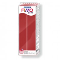 Полимерная глина FIMO Soft Рождественский красный 8022-2P (350г)