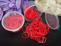 (РАСПРОДАЖА!!!) Набор для плетения браслетов 71 Loom Bands резиночки красные в контейнере (Loom Bands) (ок.100 резинок)