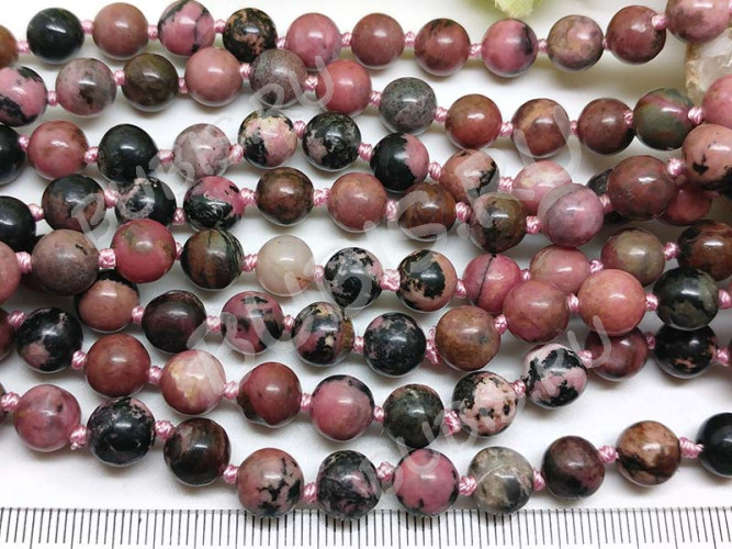 Бусина округлая 12мм Родонит (камни)