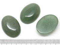 Кабошон каменный 053 Овал 25*18*6,5мм Авантюрин зелёный натуральный (камни)