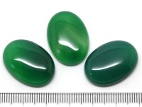 Кабошон каменный 055 Овал 25*18*6,5мм Агат зелёный (камни)
