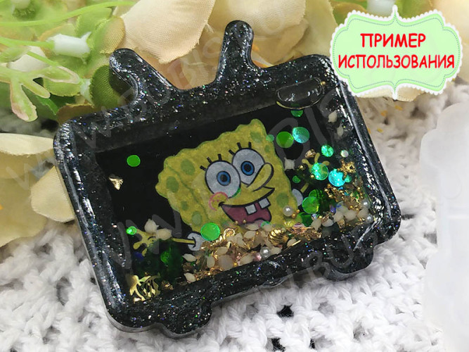 Наполнение для смолы и бутылочек 065 фигурки Морские фигуры микс 2-6*0,5-2мм золотистые в контейнере (декор)