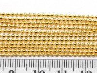 Цепочка C09 шариковая d=1,5мм золотистая (Brass) (50см)