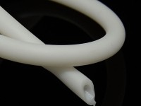 Полиуретановый шнур 07 5мм ПОЛЫЙ (3мм) белый матовый (1м)