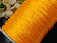 Шёлковый шнур 01 2мм оранжевый (1м)