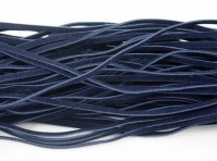 Велюровый шнур 01 плоский 3*1мм темно-синий (1м)