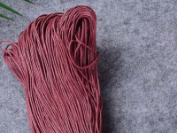 Вощёный х/б хлопковый шнур 1,5мм тёмно-красный (1м)