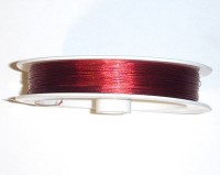 Ланка (ювелирная струна, тросик) 0,3мм №04 красно-коричневая (100м)