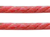 Вощёный х/б шнур "канатик" 3мм красный (1м)