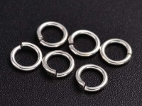 (СКИДКИ!!!) Колечки одинарные серебро 925 5*0,7мм серебристый (Sterling Silver)(10шт)