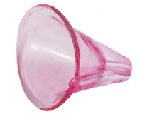 Бусина акрил Цветочек 06 воронка 25,5*19,5*14мм яр.розовый прозрачный (акрил)