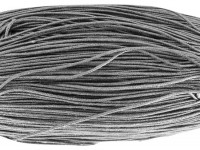 Вощёный х/б шнур 1,5мм серый (1м)