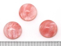 Кабошон каменный 071 Круг 12*12*5мм Турмалин розовый (камни)