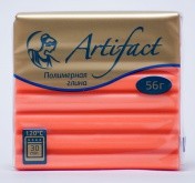Полимерная глина Артефакт 323 флуоресцентный оранжевый 56г.