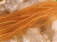 Бусина кристалл гранёный абакус 2,5*2,5*1,5мм золотистый прозрачный (имитация Сваровски) (НИТЬ)