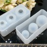 Молд 118 для эпоксидной смолы 90*39*25мм Шары (сферы) 15мм+20мм+25мм (силикон) Купить Молд 118 для эпоксидной смолы 90*39*25мм Шары (сферы) 15мм+20мм+25мм (силикон) с доставкой по России