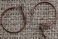 Швензы-кольца №02 25мм античная медь (Iron) (1пара)