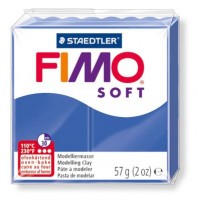 Полимерная глина FIMO Soft Блестящий синий 8020-33 (57гр)