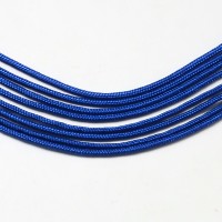 Шнур Паракорд 02 2мм синий (полиэстер+спандекс) (1м)