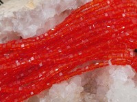 (СКИДКИ!!!) Бусина кристалл гранёный Кубик 2,5*2,5*2мм т.рыжий прозрачный (имитация Сваровски) (50шт.)