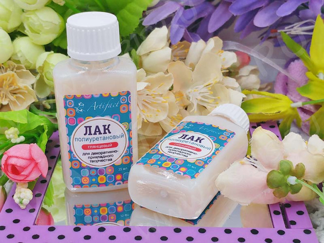 Лак Артефакт глянцевый полиуретановый на водной основе (35мл)