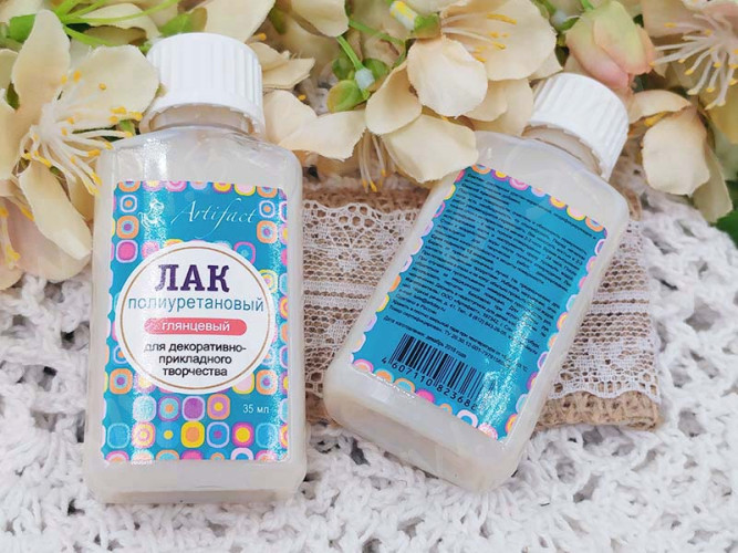 Лак Артефакт глянцевый полиуретановый на водной основе (35мл)