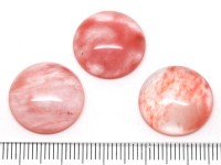 Кабошон каменный 078 Круг 18*18*6мм Турмалин розовый (камни)
