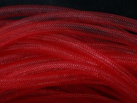 Нейлоновая ювелирная сетка 10мм красная (шнуры) (1м)
