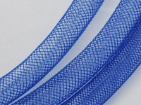 Нейлоновая ювелирная сетка 10мм синяя (шнуры) (1м)