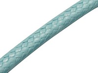 Вощёный полиэстеровый шнур "корейский" 0,5мм светло-голубо-бирюзовый (1м)