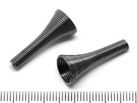 Бусина-пружинка 10 Конус шапочка концевик стоппер 24,5*9,5*9,5мм чёрный никель (Iron)