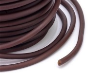 Полиуретановый шнур 13 3мм ПОЛЫЙ коричневый матовый (1м)