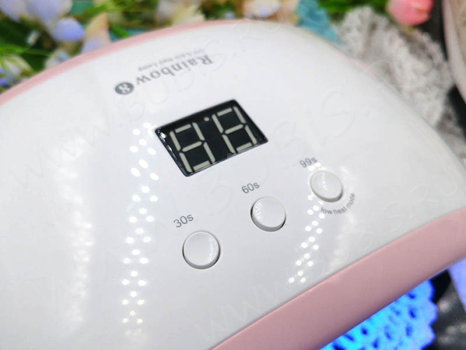 УФ лампа 04 ПРОФИ 36Вт 21 LED 23,5*11*8см бело-розовая (инструменты для смолы)