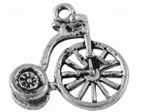 Подвеска Велосипед 04 3D Цирковой 17*16,5*3мм античное серебро (литьё)