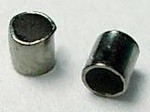 Зажимные бусины 05 трубочки 2*2мм черный никель (Brass) (ок.100шт.)