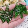 Кулон Бабочка 05 50*50*6мм зелёная с золотом (Lampwork) Купить Кулон Бабочка 05 50*50*6мм зелёная с золотом (Lampwork) с доставкой по России