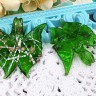 Кулон Бабочка 05 50*50*6мм зелёная с золотом (Lampwork) Купить Кулон Бабочка 05 50*50*6мм зелёная с золотом (Lampwork) с доставкой по России
