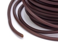 Полиуретановый шнур 14 2мм ПОЛЫЙ коричневый матовый (1м)