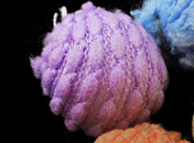 Текстильная бусина 01 19*17мм св.сиреневая (прочие бусины)