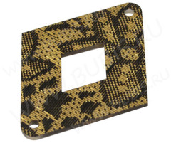 Коннектор Ромб 01 рамка 41*34*1,8мм чёрный (резин)