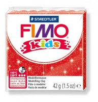 Полимерная глина FIMO Kids Блестящий красный 8030-212 (42г)