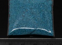 Декоративный цветной песок 02 0,2-0,9мм голубой (кварцевый песок) (20гр)