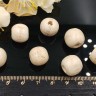 (СКИДКИ!!!) Бусина Округлая 14*13мм белое дерево (дерево) (10шт.) Купить (СКИДКИ!!!) Бусина Округлая 14*13мм белое дерево (дерево) (10шт.) с доставкой по России