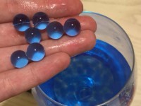 Гидрогелевые шарики (аквагрунт) 04 т.голубые (2гр)