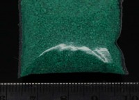 Декоративный цветной песок 02 0,2-0,9мм зелёный (кварцевый песок) (20гр)